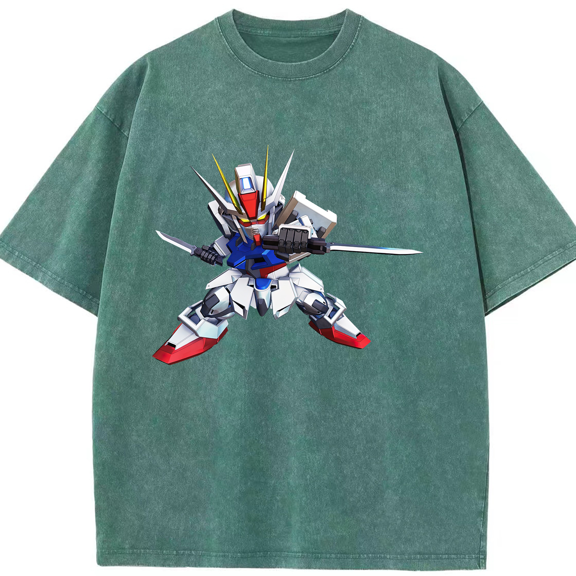 （画像用） 機動戦士ガンダム Mobile Suit Gundam 綿100% ヴィンテージ風 半袖Tシャツ（フロントプリント）